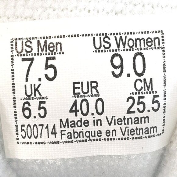 Vans Sk8-Hi Stacked White Canvas Platform Casual Sneakers - Women's 9  Men's 7.5 - Picture 8 of 14